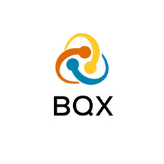 BQX creative minimalist letter logo.