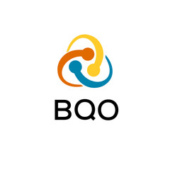BQO creative minimalist letter logo.