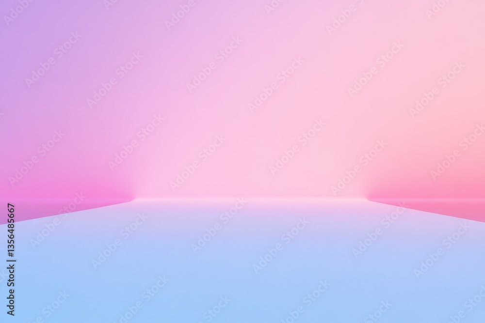 Aufkleber a pastel colored gradient background with intersecting planes and soft lighting