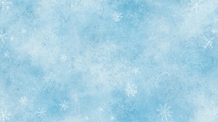Obraz premium Soft Blue Background with Snowflakes and Subtle Texture for Winter-Themed Designs and Celebrations in a Serene and Tranquil Atmosphere