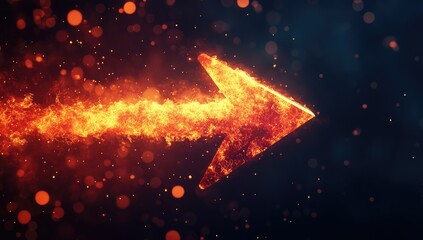 Fiery arrow of progress