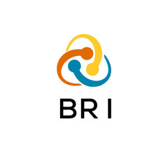 BRI creative minimalist letter logo.