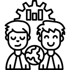 Employees Icon Vector Element