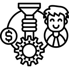 Funnel Icon Vector Element