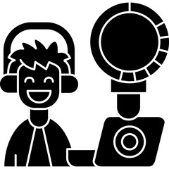 Search Engine Icon Vector Element