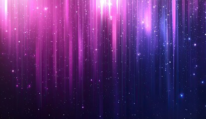 Vibrant, glowing vertical streaks,  sparkling particles