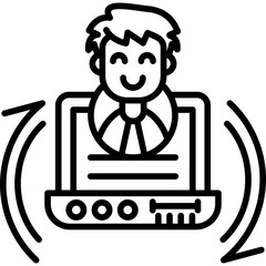 Manager Icon Vector Element