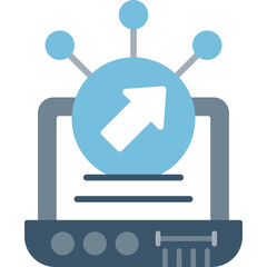 Outbound Icon Vector Element