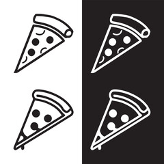 pizza icon set