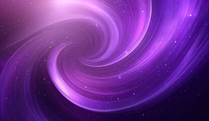 Fototapeta premium Abstract swirling vortex of vibrant purple and light lilac hues. A dynamic spiral design with soft glowing streaks and shimmering specks