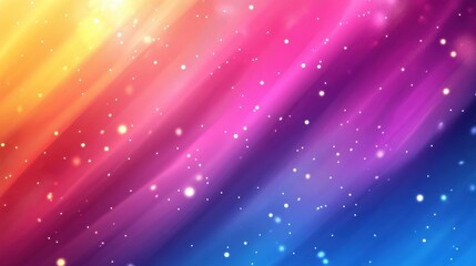 Obraz premium Radiant spectrum of vibrant hues and sparkling stardust creating a mesmerizing and dreamy abstract background