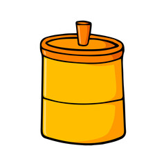sugar bowl vector illustration