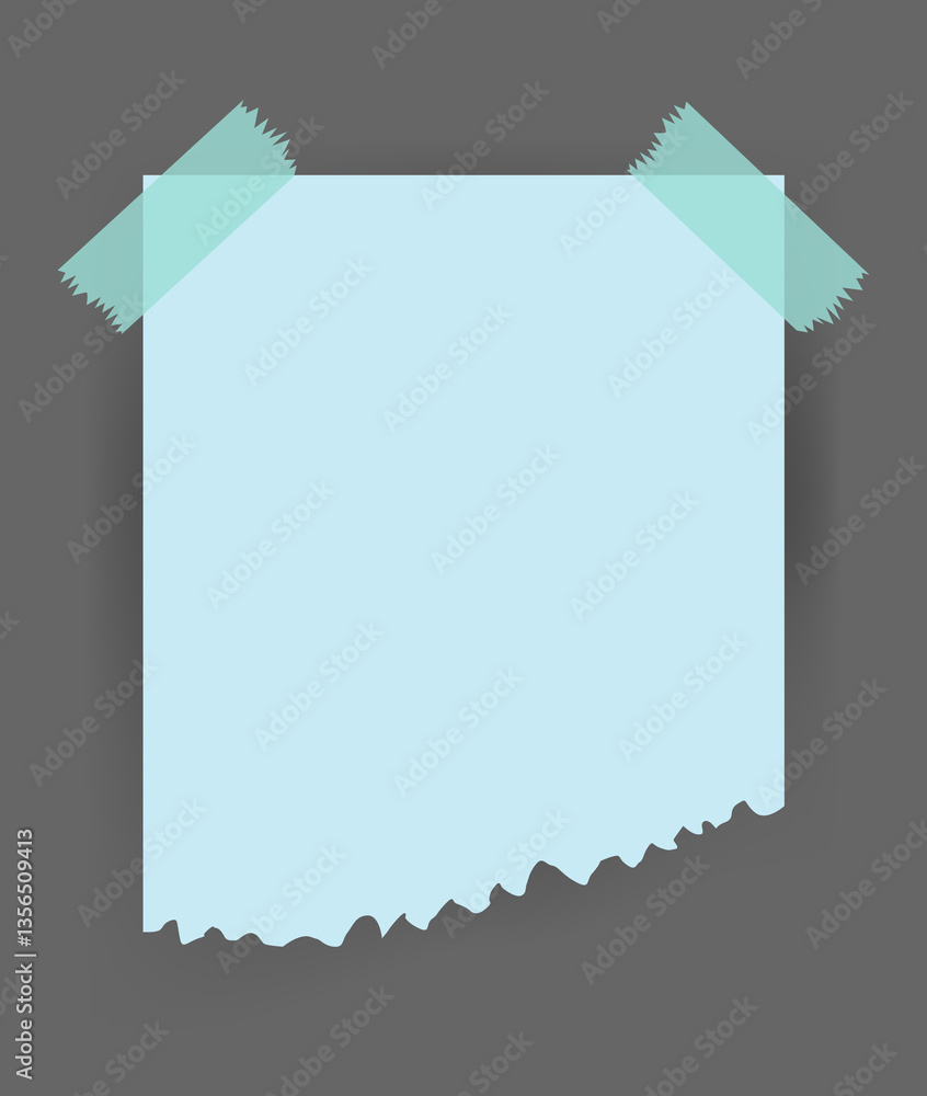 Aufkleber paper notes stickers. place for memo messages on paper sheets. blank sticky place for to do list and