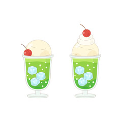 japanese green melon soda