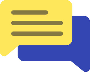 Fototapeta premium Chat Bubbles Flat Icon