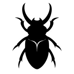 Beetle silhouette