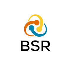 BSR creative minimalist letter logo.