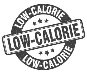 low-calorie stamp. low-calorie label. round grunge sign