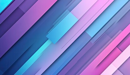 Fototapeta premium Abstract geometric design with diagonal stripes and blocks in vibrant colors