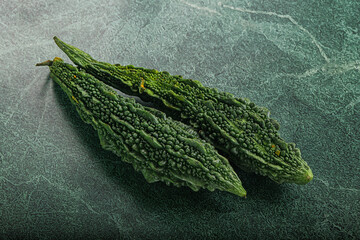 Raw green exotic Bitter melon