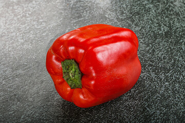 Red ripe Bulgarian bell pepper