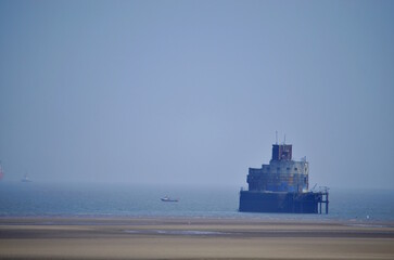 ship in the sea