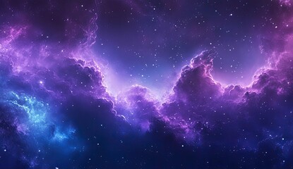 Cosmic nebulae swirling in vibrant hues (1)