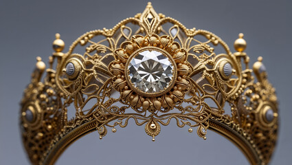 golden crown on the door