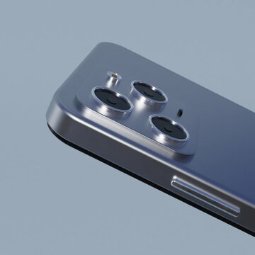 Marketing advertisement of the phone. Smartphone commercial showing the mobile phone from different angles 