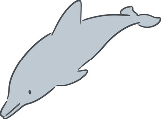 Obraz premium Illustration of dolphin