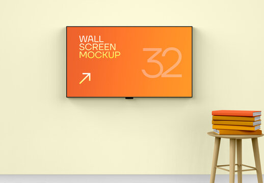 Digital Screen Display Mockup