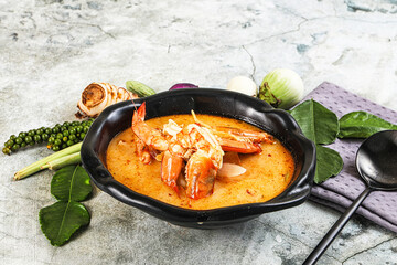 Tom Yum soup with prawn
