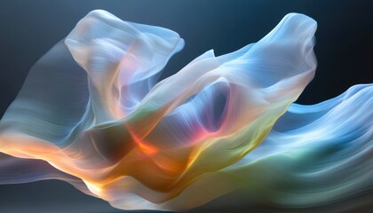 Fototapeta premium Colorful gradient waves of neon hues cosmic environment abstract art digital artwork vibrant viewpoint