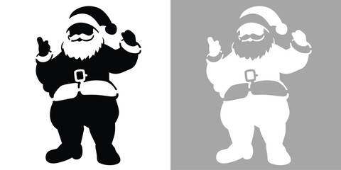 Santa Claus Stencil | Christmas DIY Spray Paint & Laser Cut Template