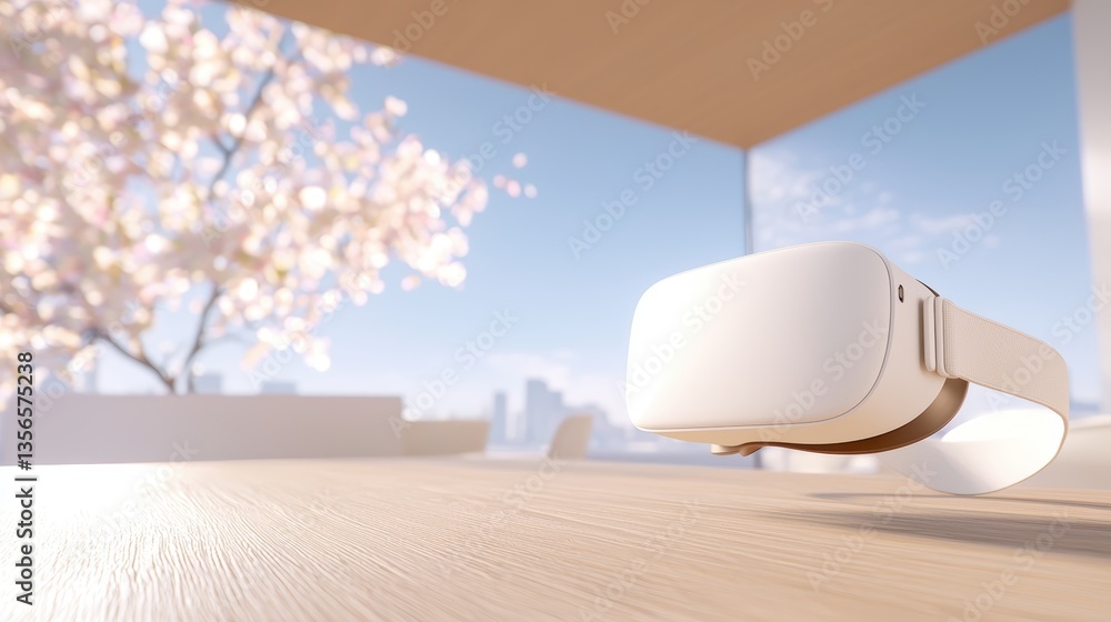Poster office intelligent workspace innovation office equipped with virtual reality and augmented reality t