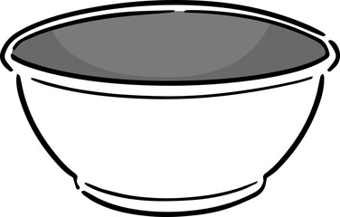 Illustration of foam bowl