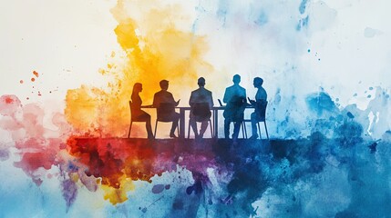 Team Meeting in Abstract