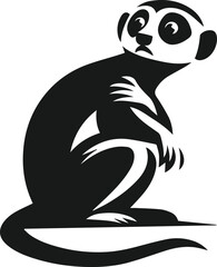 Meerkat animal vector silhouette