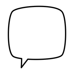 Speech bubble vector icon. Chat illustration sign. Message symbol. Text bubble logo.