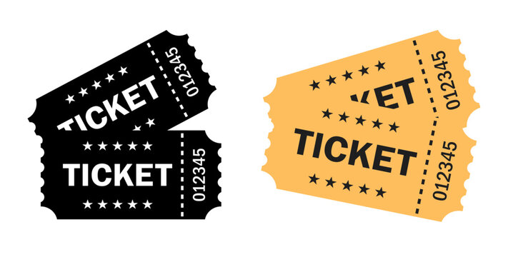 Tickets vector web icon