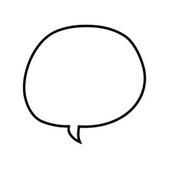 Speech bubble vector icon. Chat illustration sign. Message symbol. Text bubble logo.