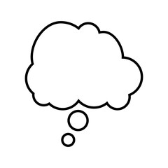 Speech bubble vector icon. Chat illustration sign. Message symbol. Text bubble logo.