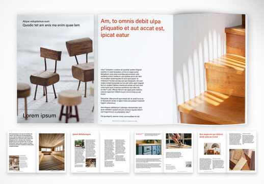 Modern Interior Design & Furniture Brochure Template