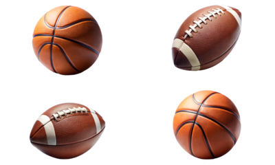 Basketball isolated, Sports ball collection, Collection set of Basketball isolated