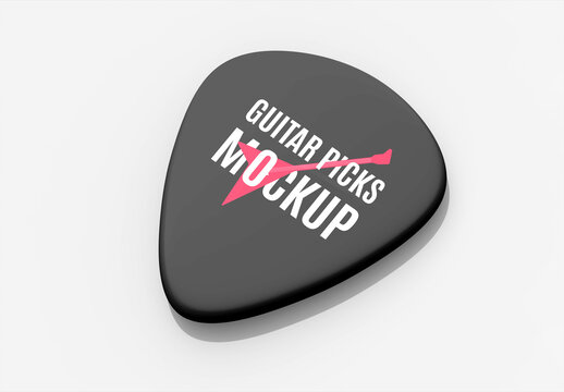 Plastic Triangle Guitar Picks Mockup