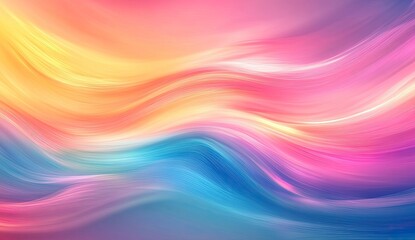 Vibrant, flowing, abstract background of soft pastel colors.  Fluid, wavy lines blend seamlessly