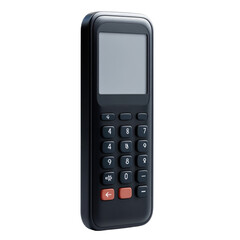Classic mobile phone with keypad design, isolated on transparent background, cutout png