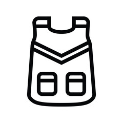 motorbike icon outline vector vest. motorbike icon theme