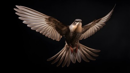 Obraz premium Agile swifts showcase breathtaking aerial play,