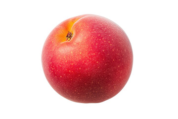 Fresh ripe nectarine isolated on white background, cut out